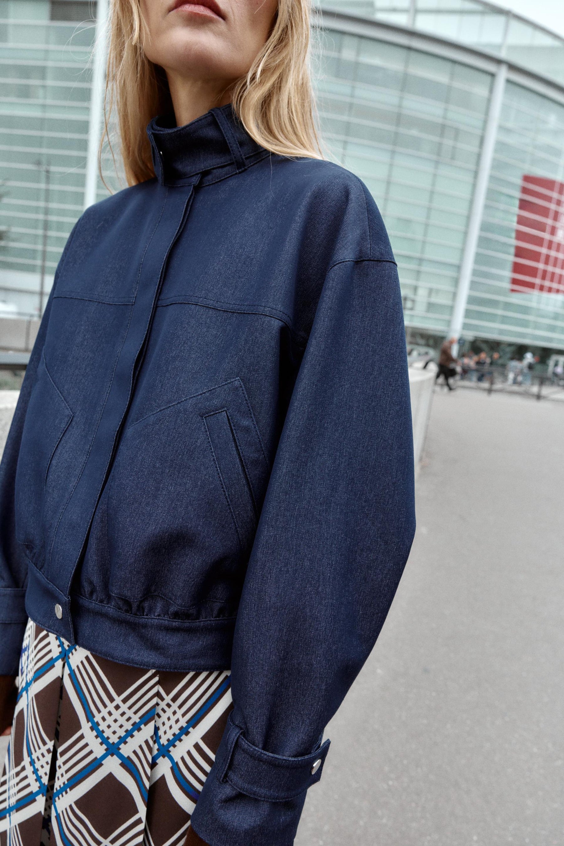 HIGH-NECK BOMBER JACKET - Image 8