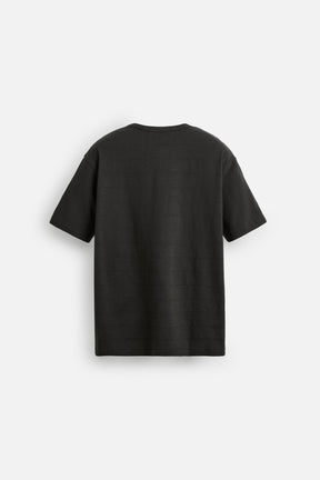 STRIPED GRANDAD COLLAR T-SHIRT - Image 7