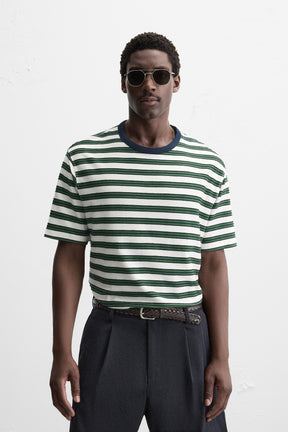 JACQUARD STRIPED T-SHIRT - Image 2