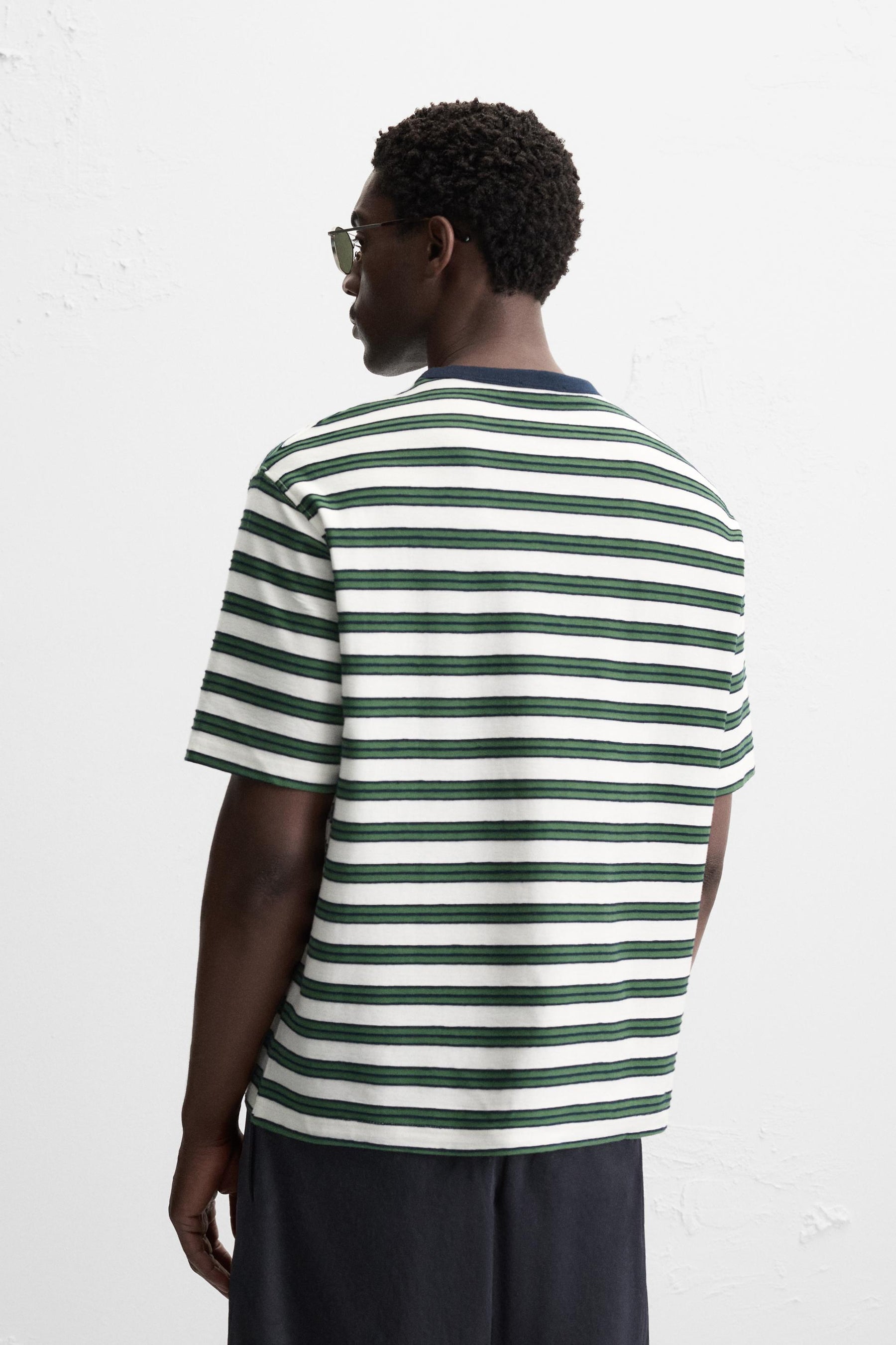 JACQUARD STRIPED T-SHIRT - Image 3