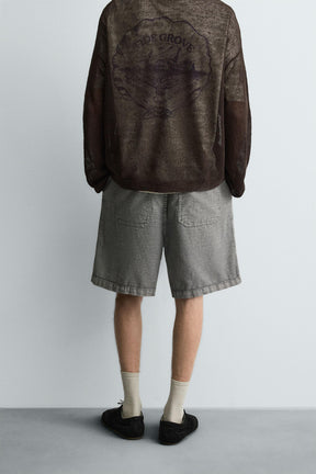 FADED RELAXED FIT BERMUDA SHORTS - Image 3