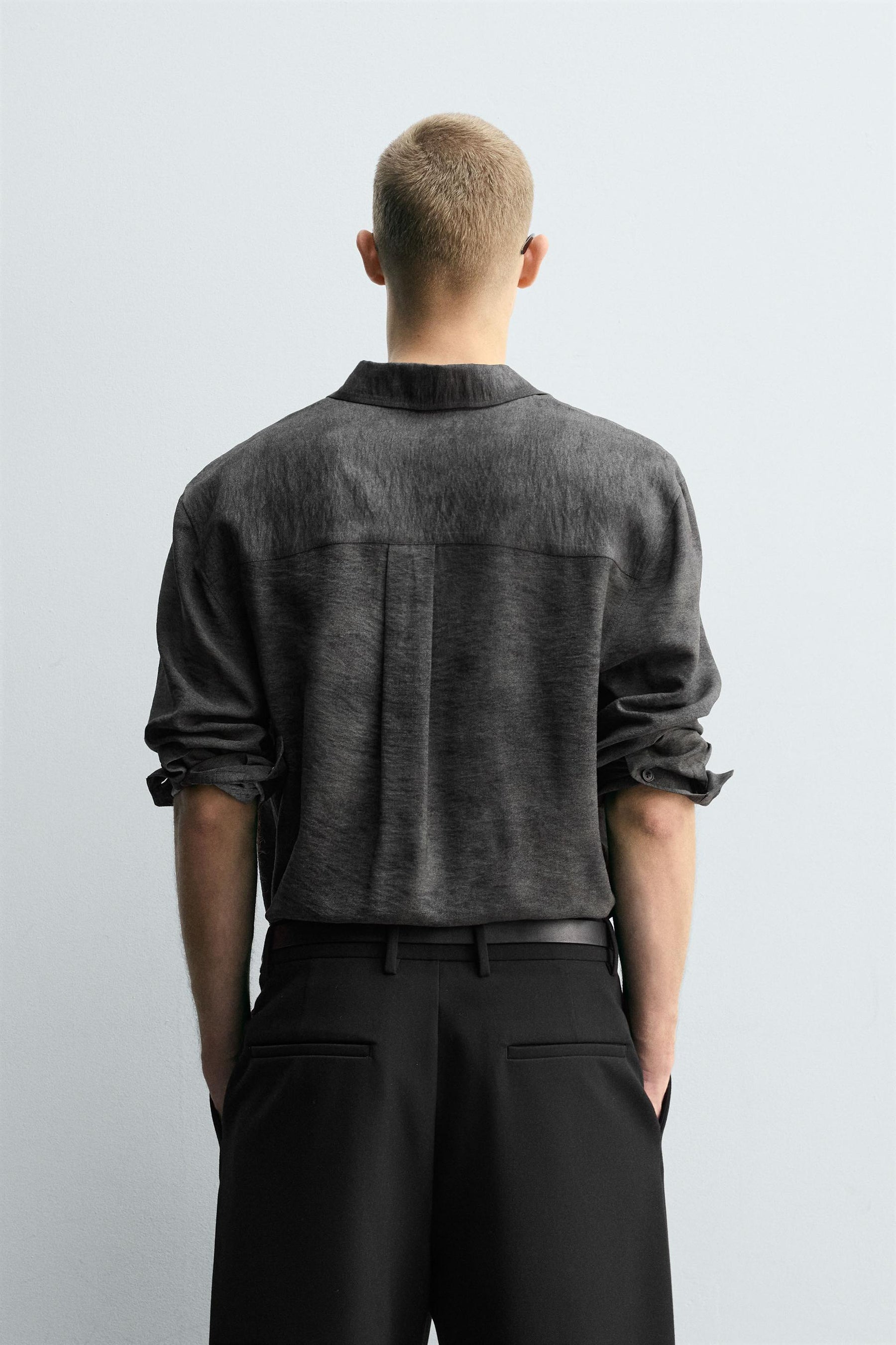 TEXTURED PRINT SHIRT - Image 3