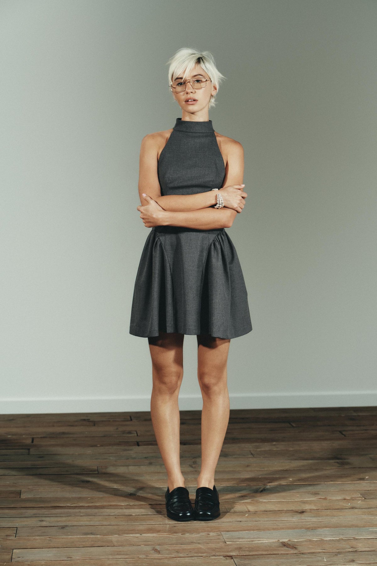 HALTER MINI DRESS - Image 1