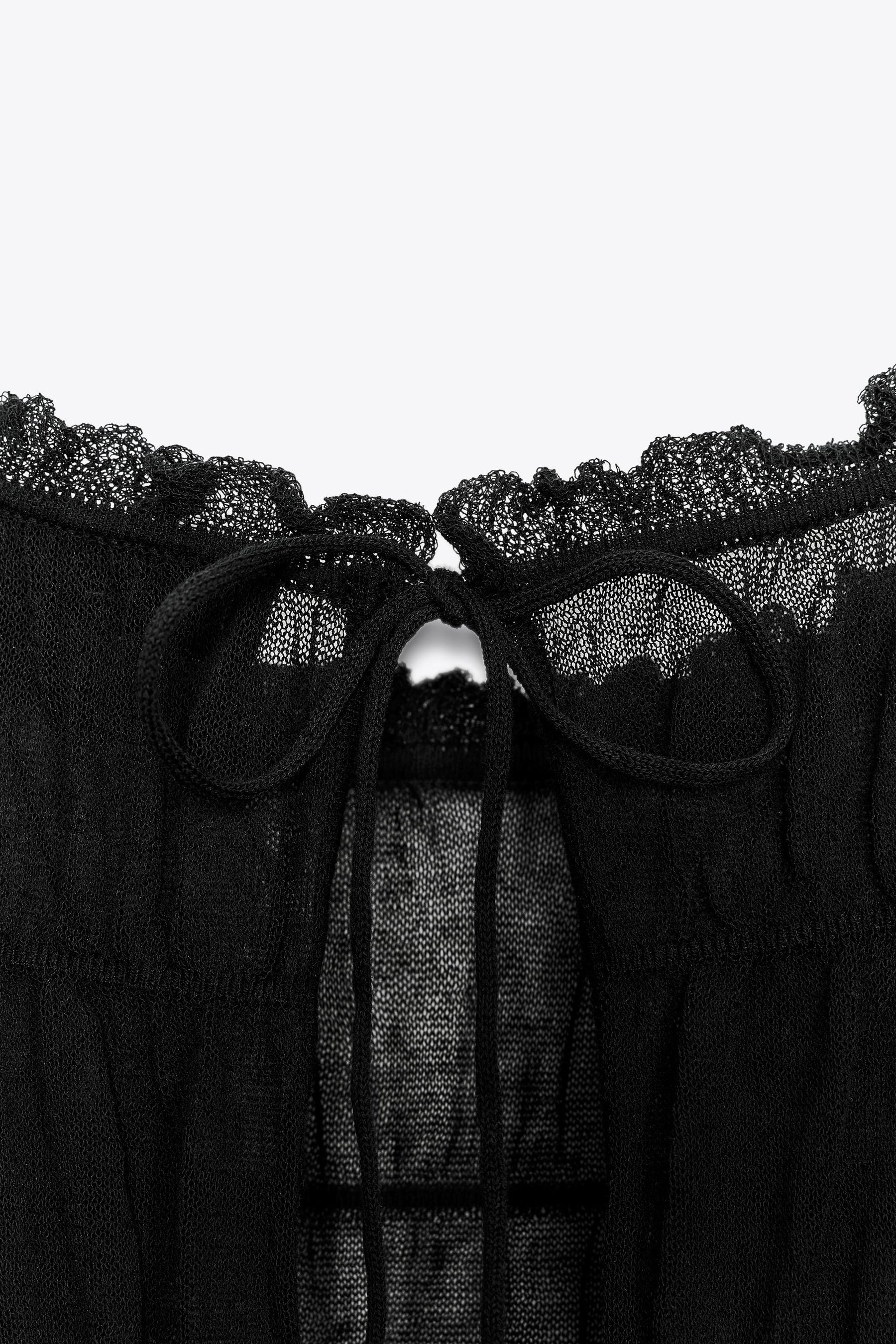 Halbtransparente Strickbluse