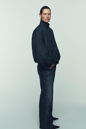 Nadelstreifen-Bomberjacke