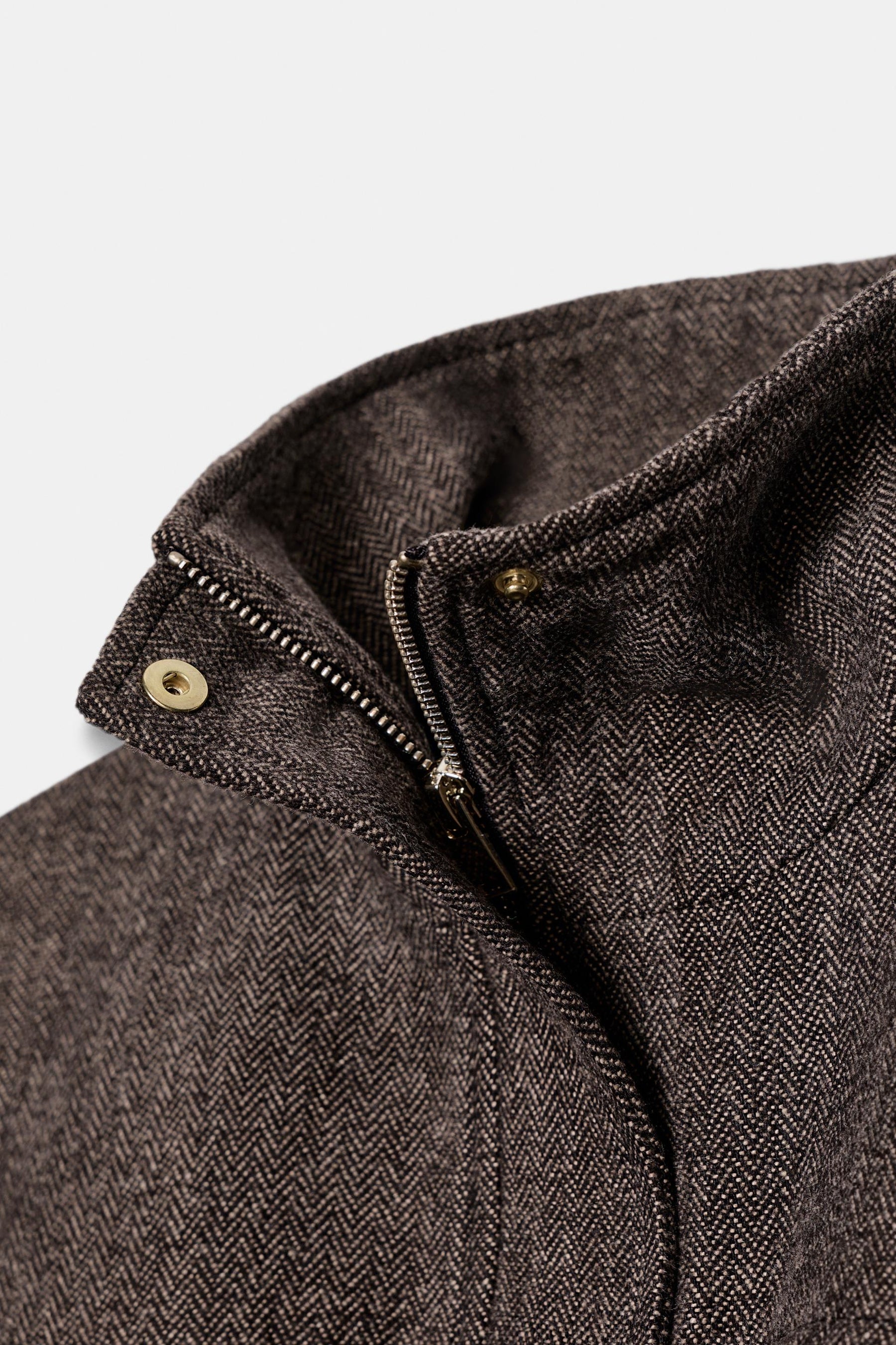 Fischgrät-Bomberjacke