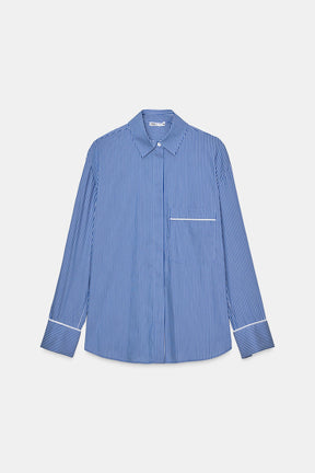 Gestreiftes Pyjamahemd