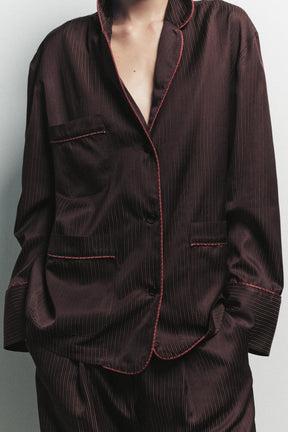 GESTREIFTES PYJAMAHEMD