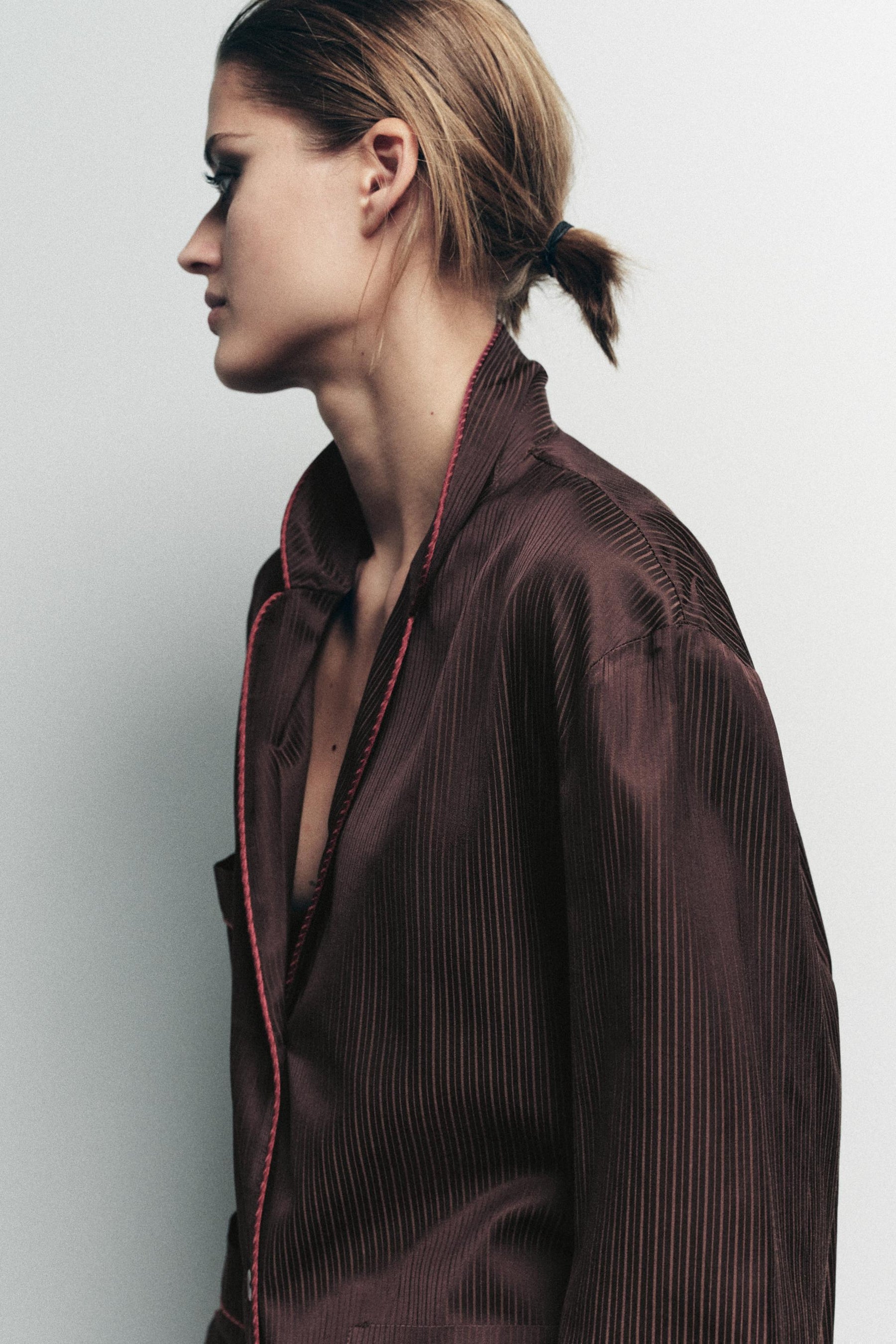 GESTREIFTES PYJAMAHEMD