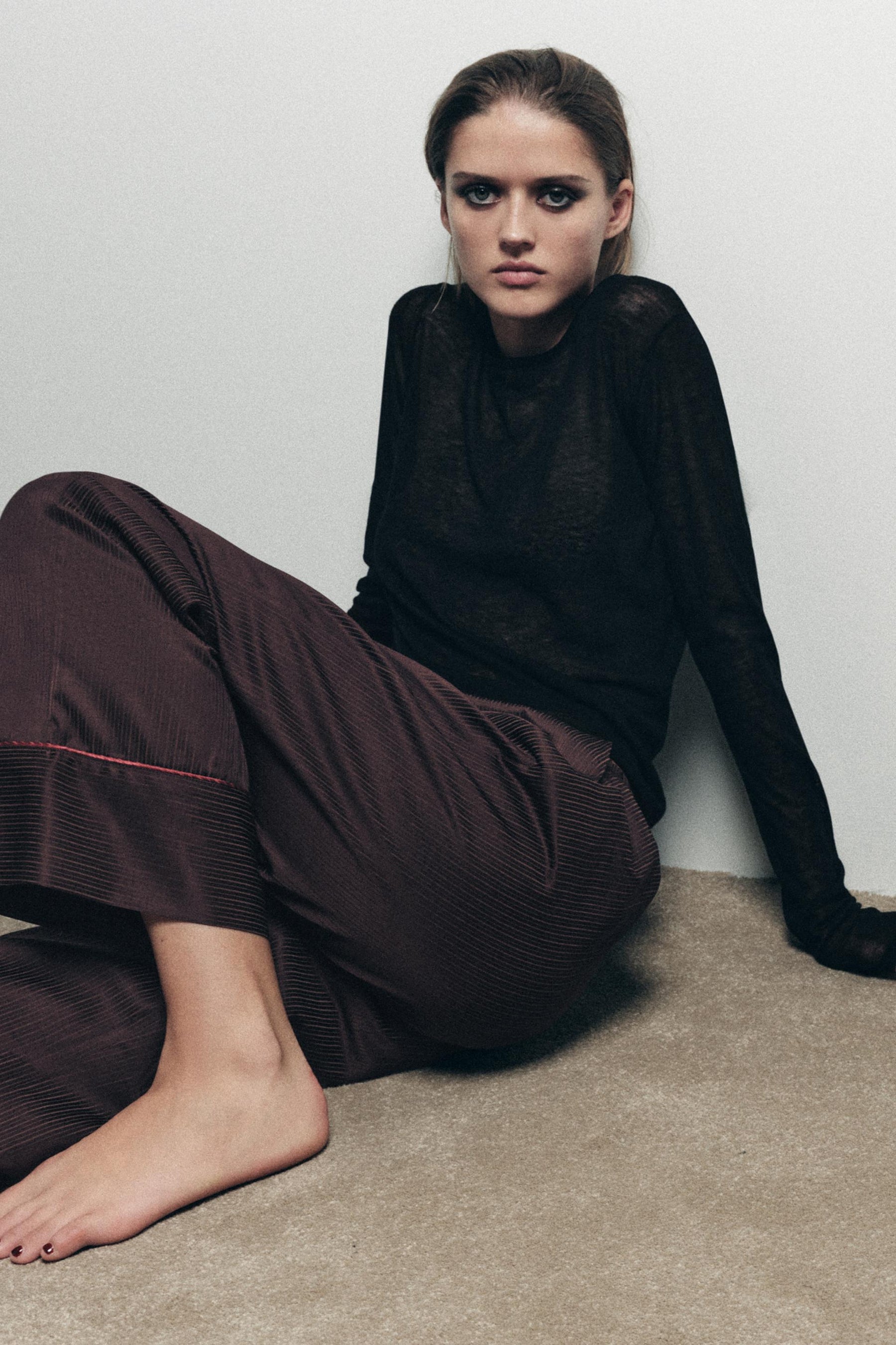 Gestreifte Pyjamahose