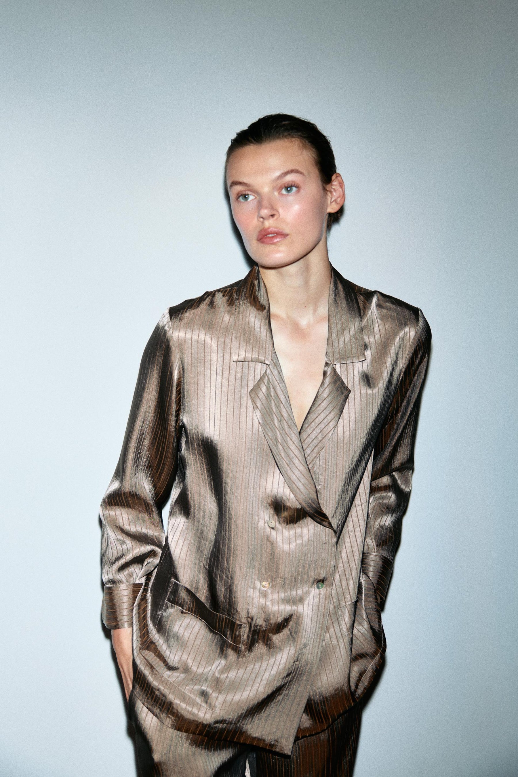 Gestreiftes Pyjamahemd