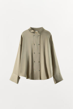 Satin-Doppelreiherhemd