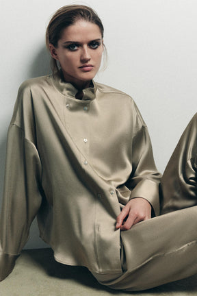 Satin-Doppelreiherhemd