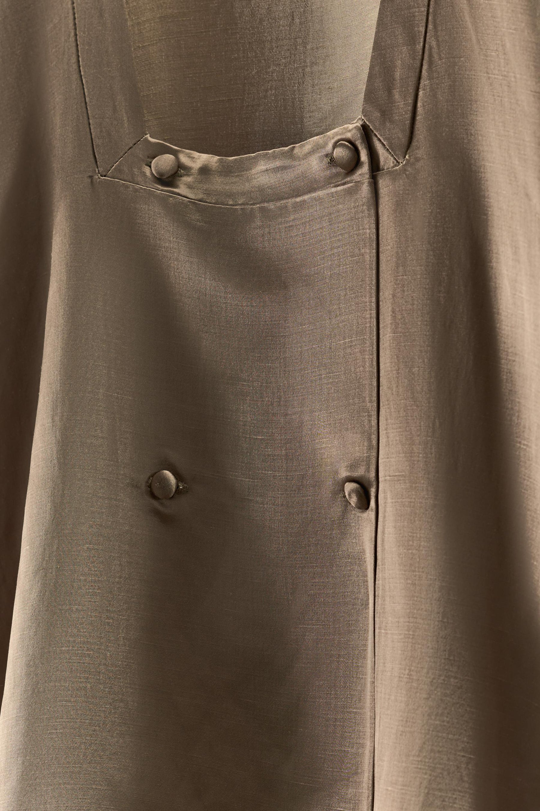 Wickelhemd aus Leinenmischgewebe