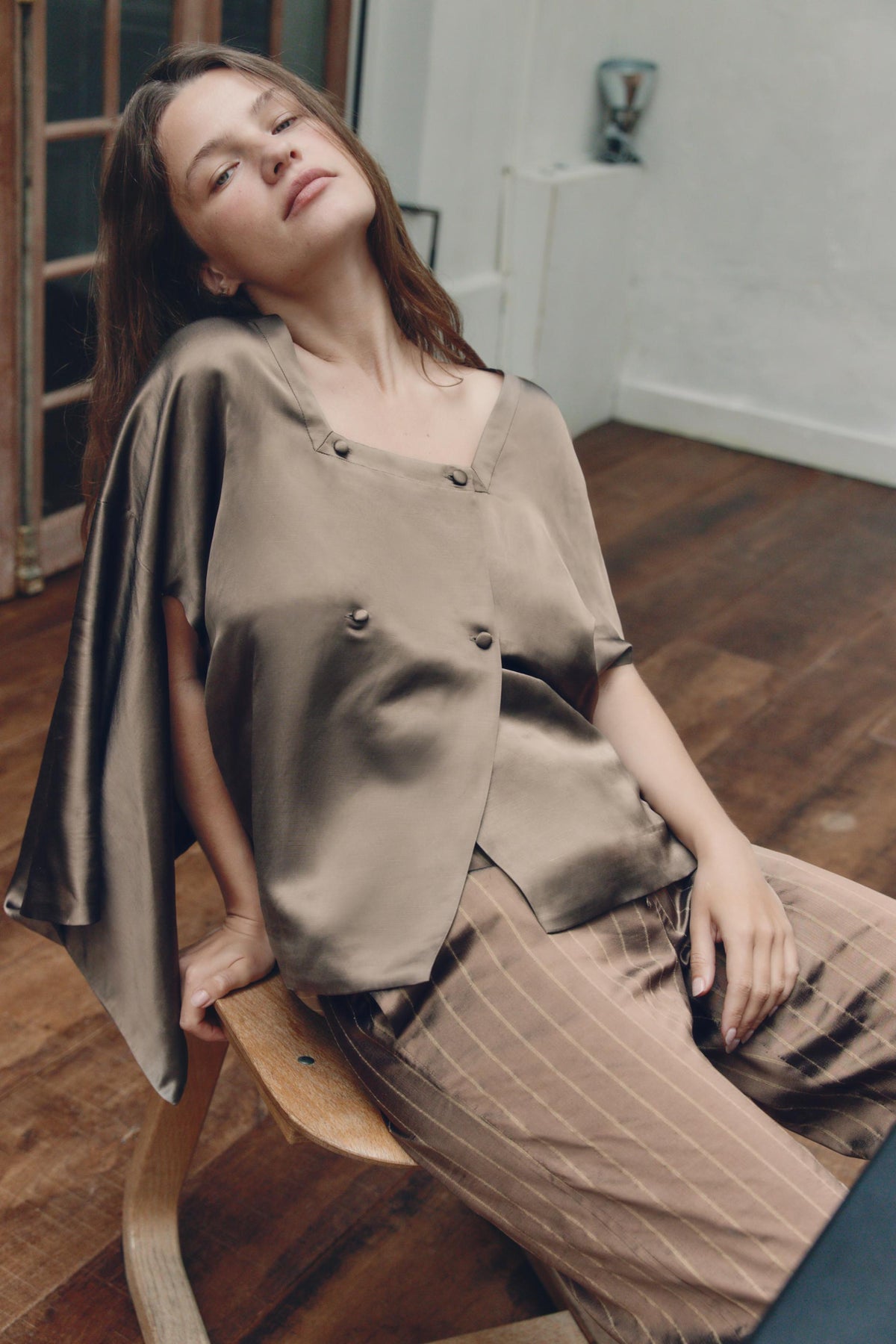 Gestreifte Pyjamahose