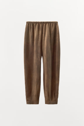 Bedruckte Hose mit Volumen