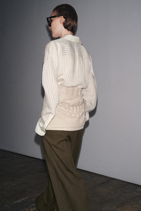 Gestreiftes Baumwollhemd