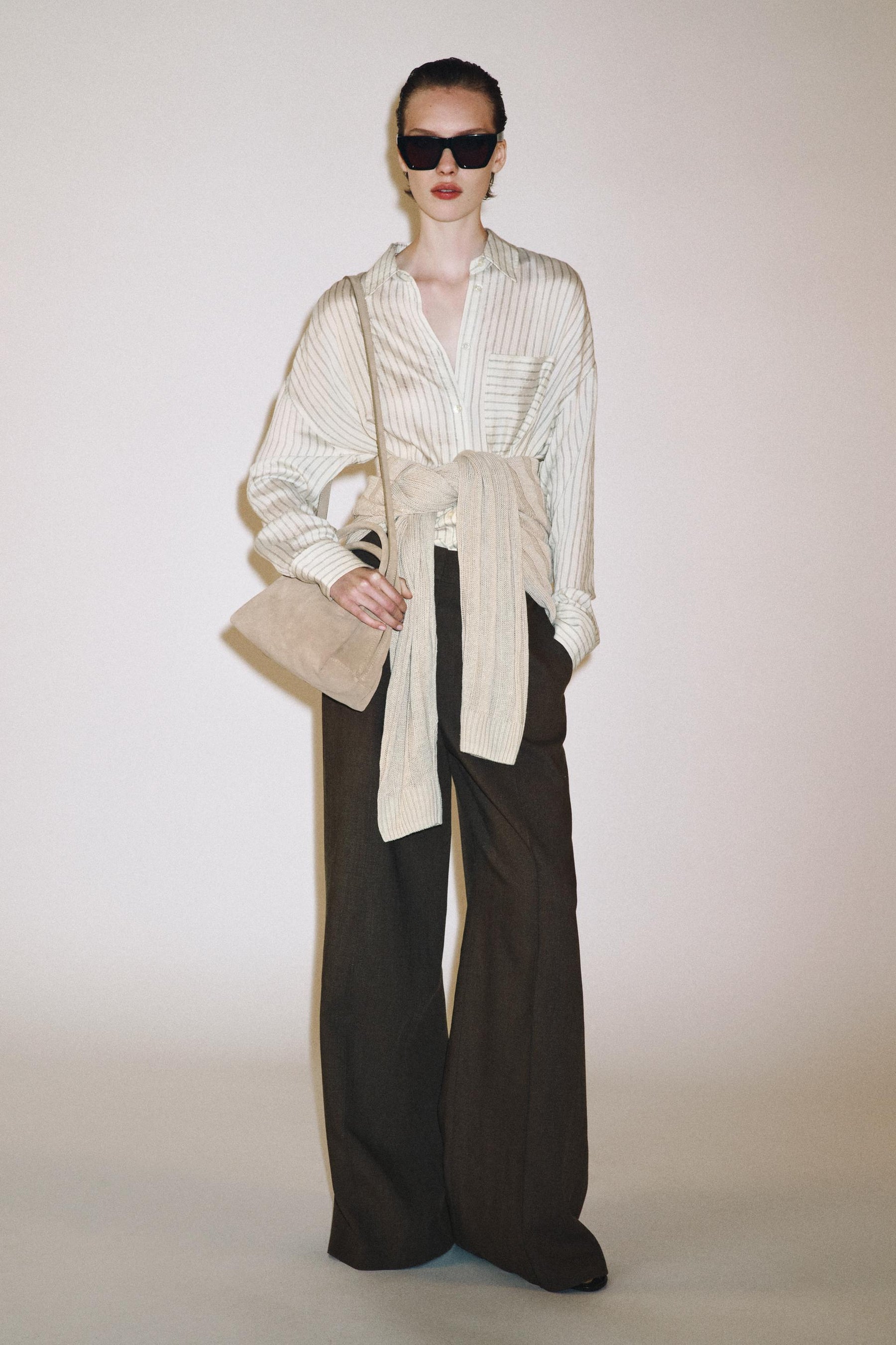 Gestreiftes Baumwollhemd