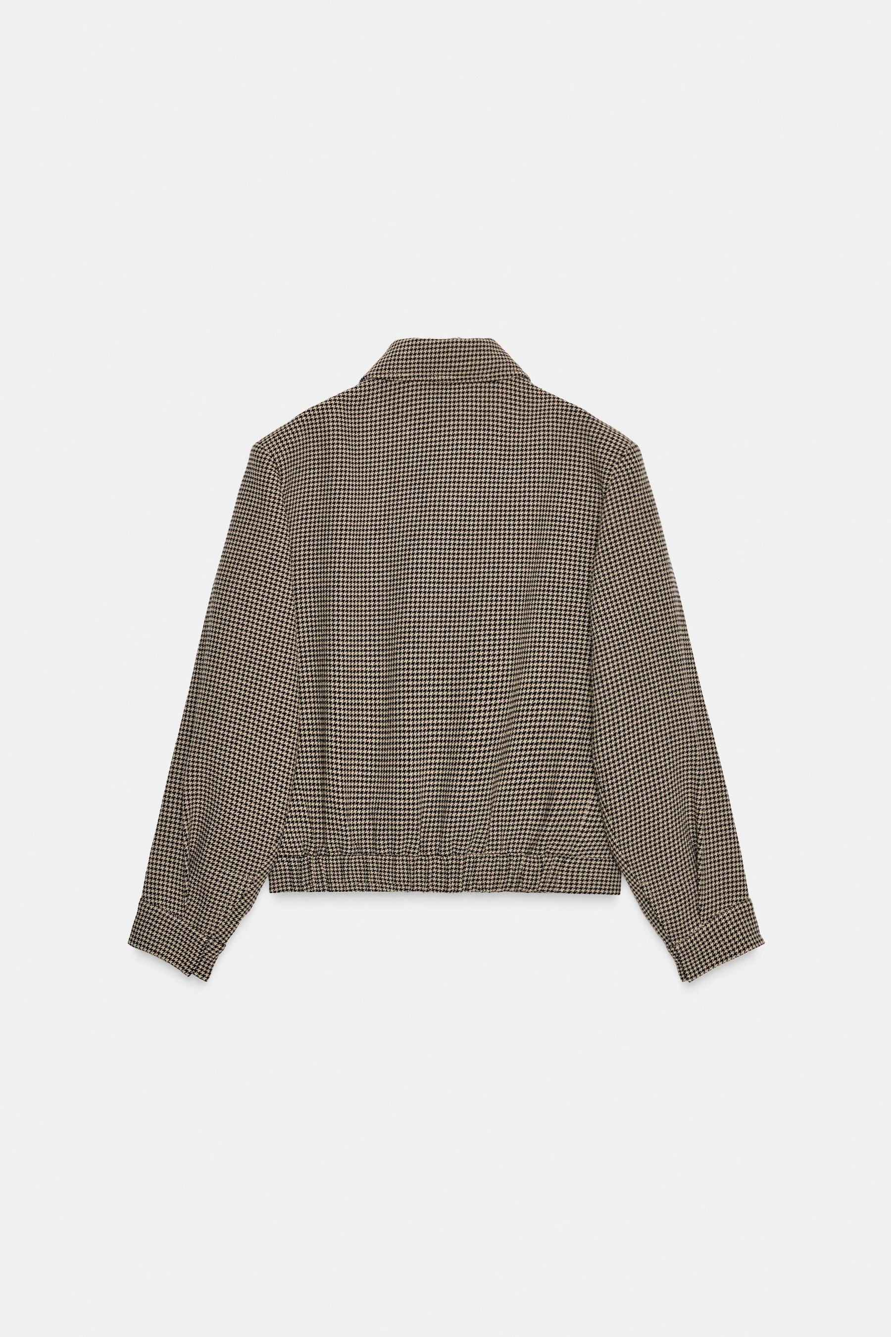 Hahnentritt-Bomberjacke