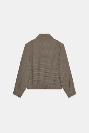 Hahnentritt-Bomberjacke