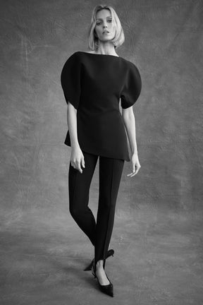 Modisches Top mit Puffärmeln