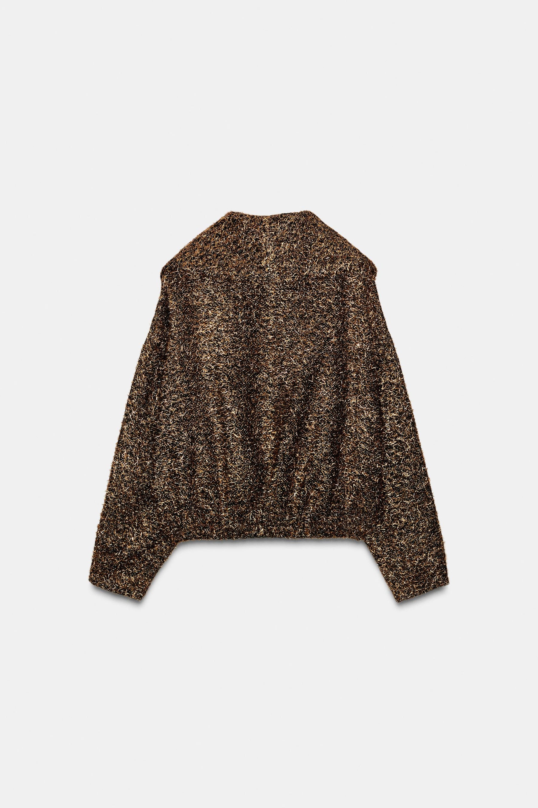 METALLIC THREAD BOMBER JACKET - Image 9