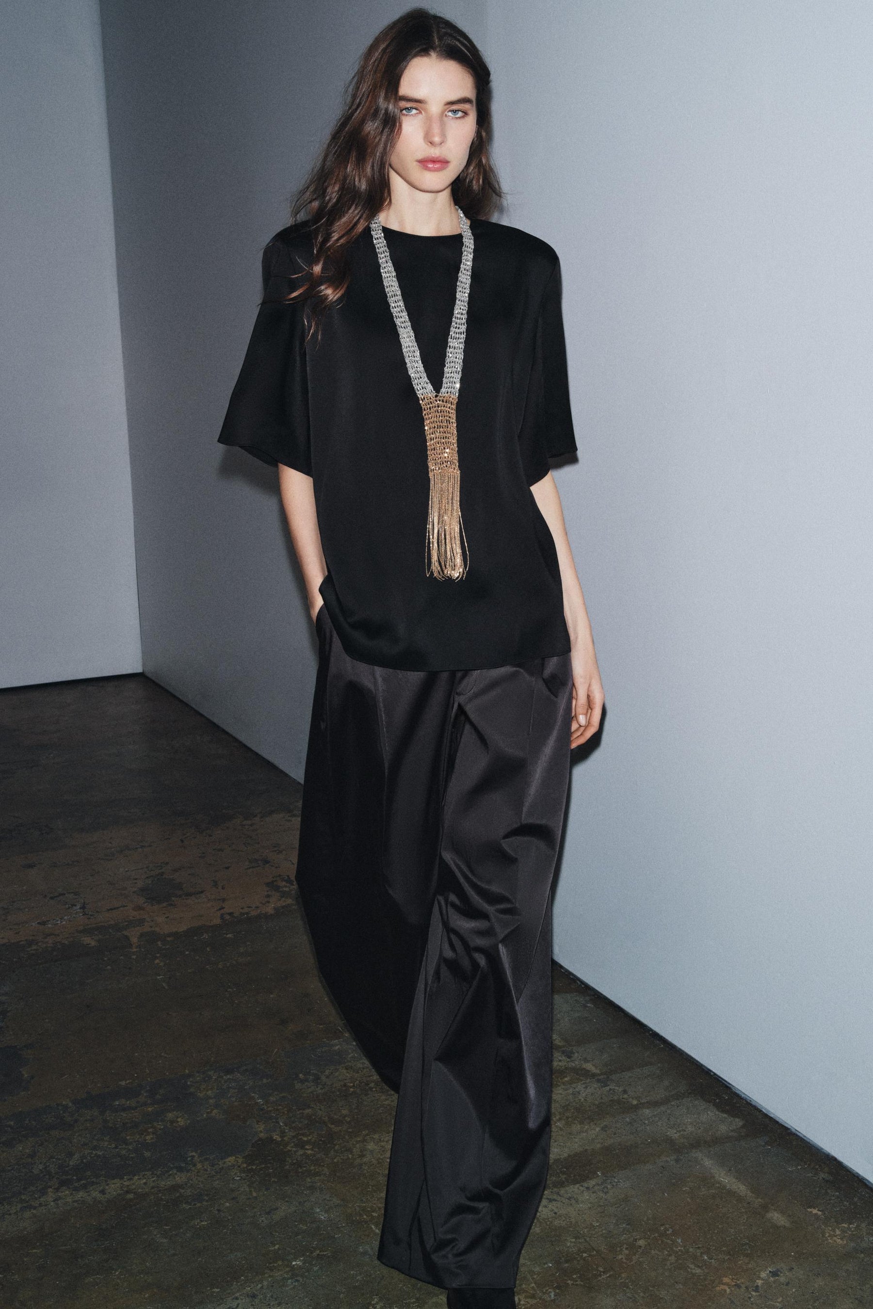 Oberteil mit gepolsterten Schultern