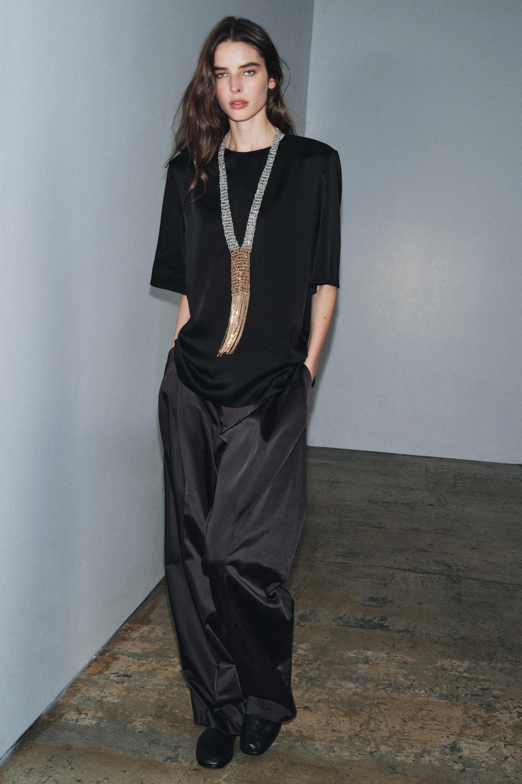 Oberteil mit gepolsterten Schultern