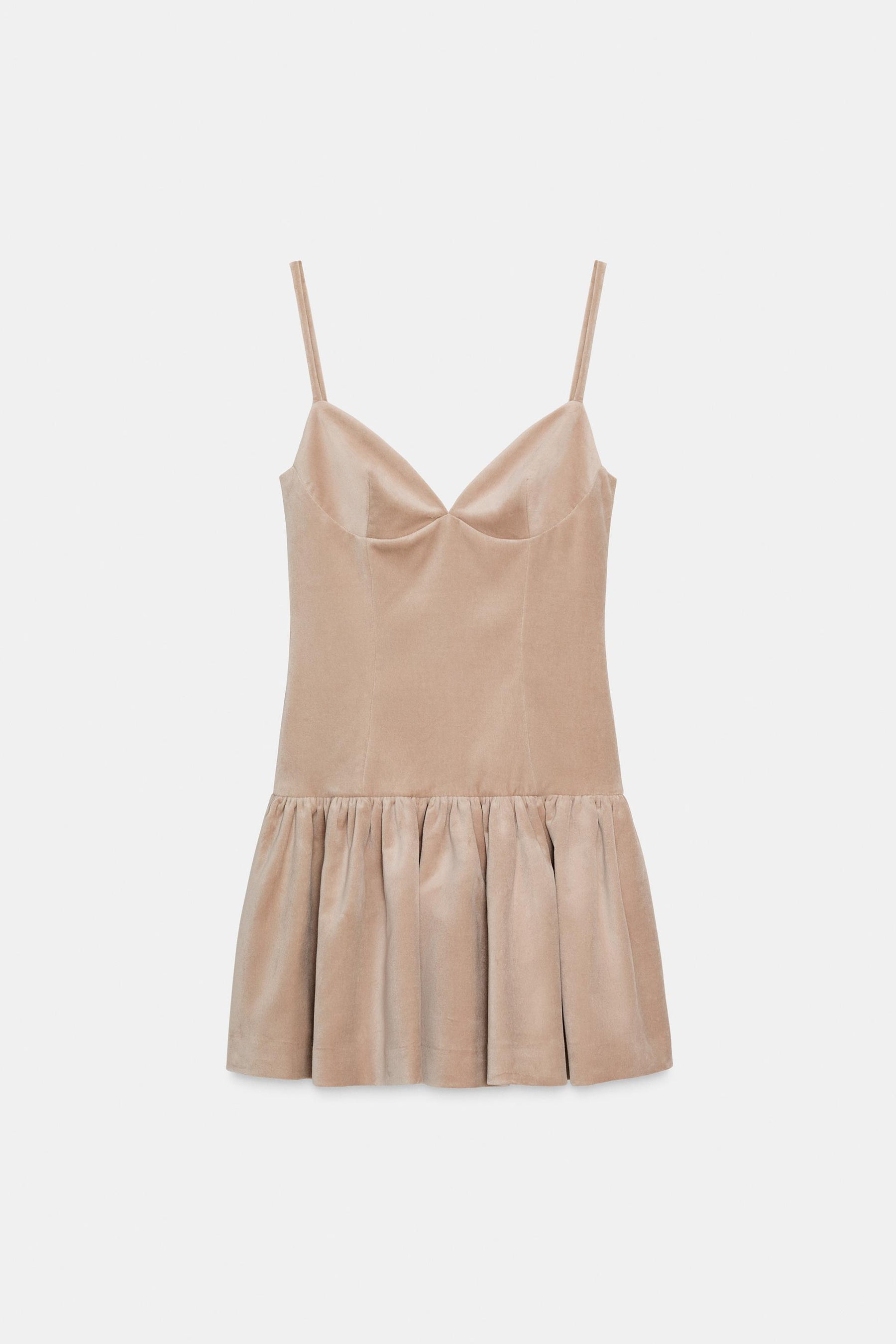 Voluminöses Trägerkleid