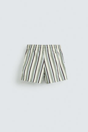 STRIPED MID-LENGTH SWIMMING TRUNKS - Image 2
