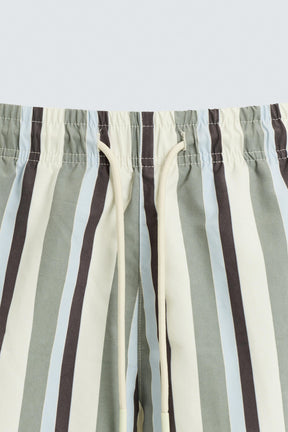 STRIPED MID-LENGTH SWIMMING TRUNKS - Image 3