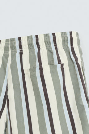 STRIPED MID-LENGTH SWIMMING TRUNKS - Image 4