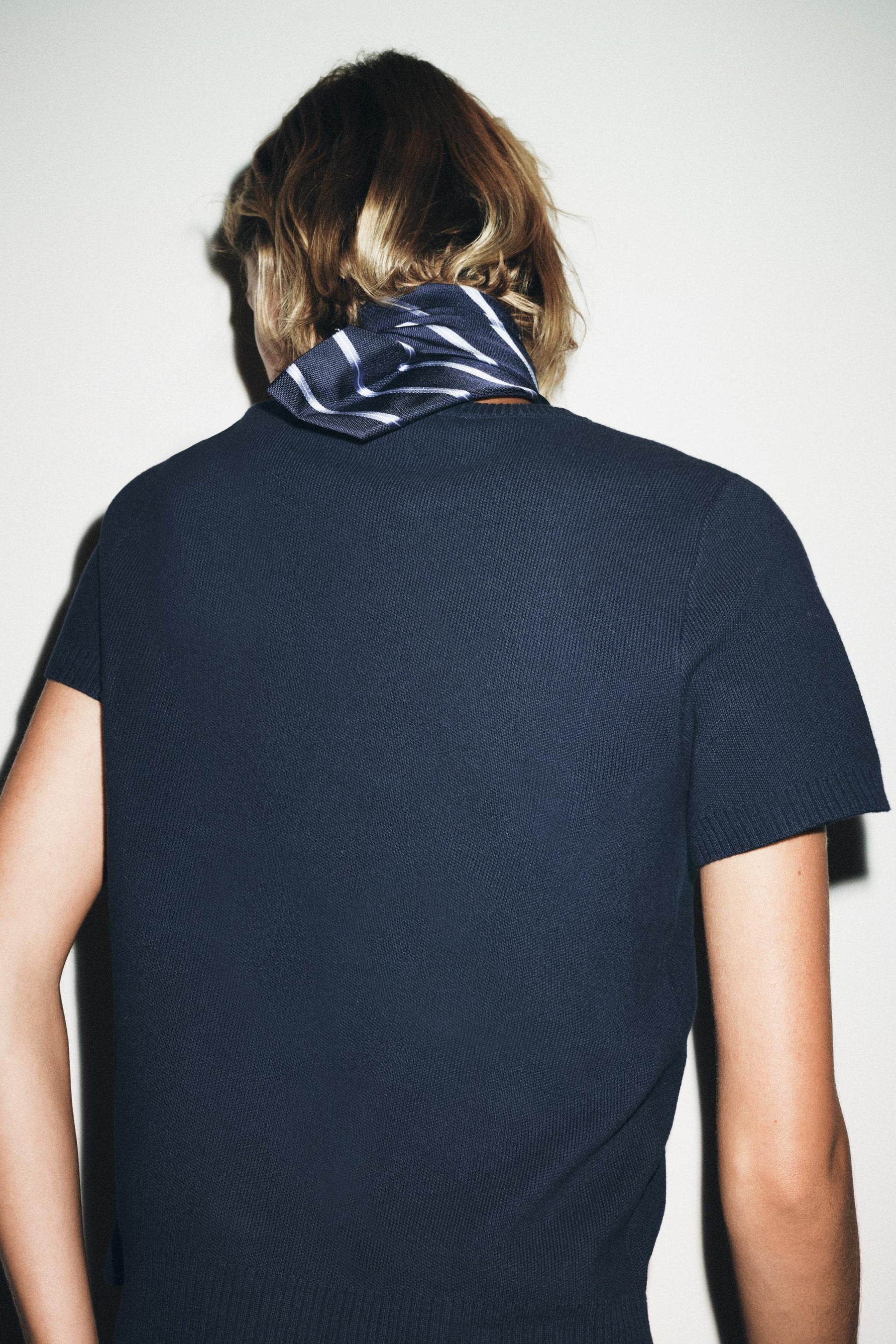 Strickpullover mit kurzen Ärmeln