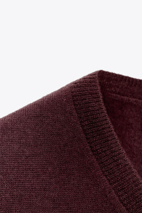 100% WOOL KNIT SHORT SLEEVE JUMPER - Image 6