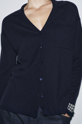 EXTRA WEICHE WOLLSTRICKJACKE