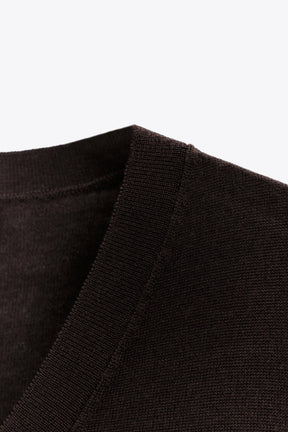 Wollpullover mit kurzen Ärmeln