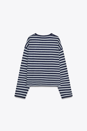 Gestreifter Wollpullover