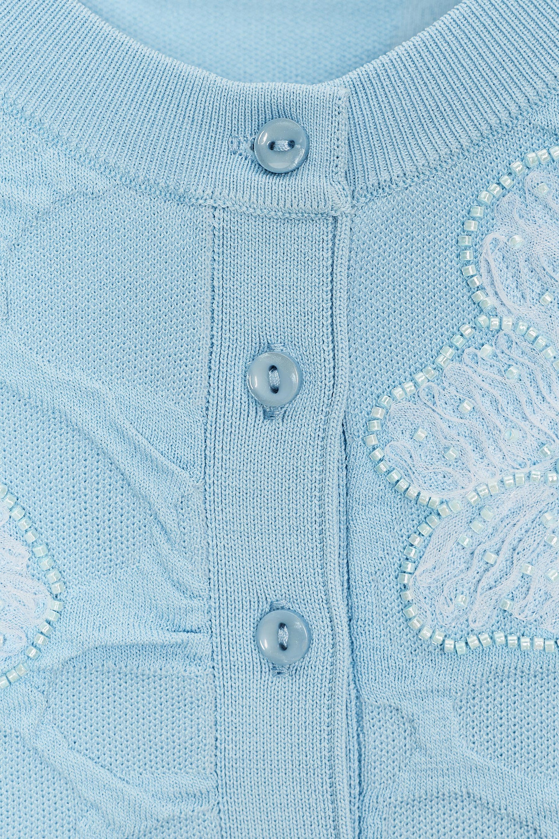 BEADED KNIT CARDIGAN - Image 6