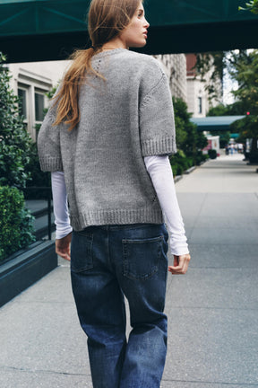 ÜBERGRÖSSERTER STRICKPULLOVER