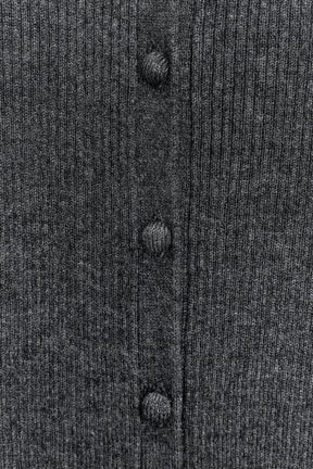 Cardigan aus Wolle mit Blumenmuster