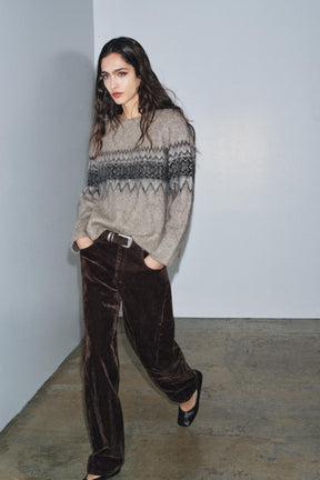 Jacquard-Strickpullover