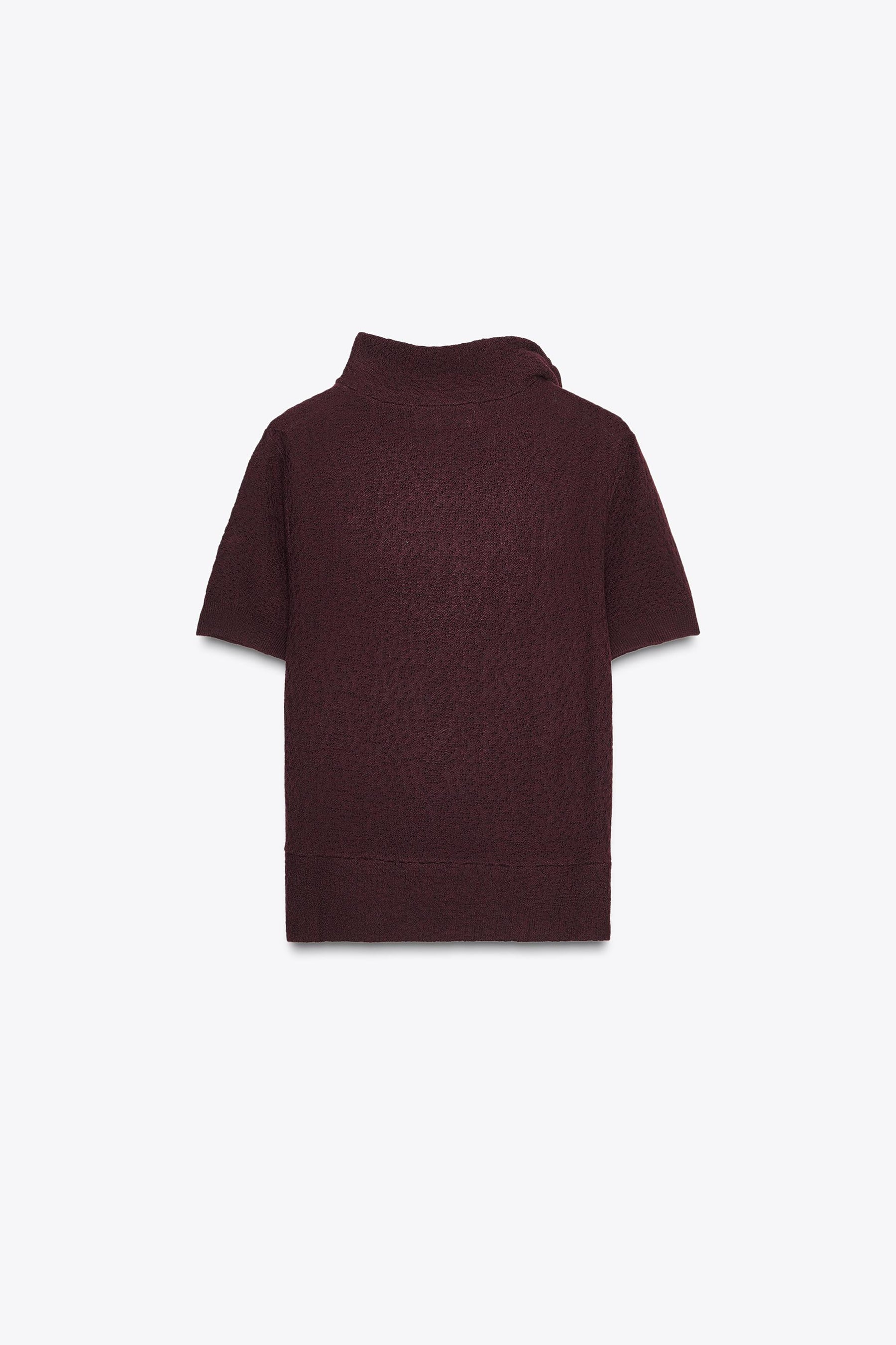 SHORT SLEEVE KNIT JUMPER WITH TIE DETAIL - Image 7