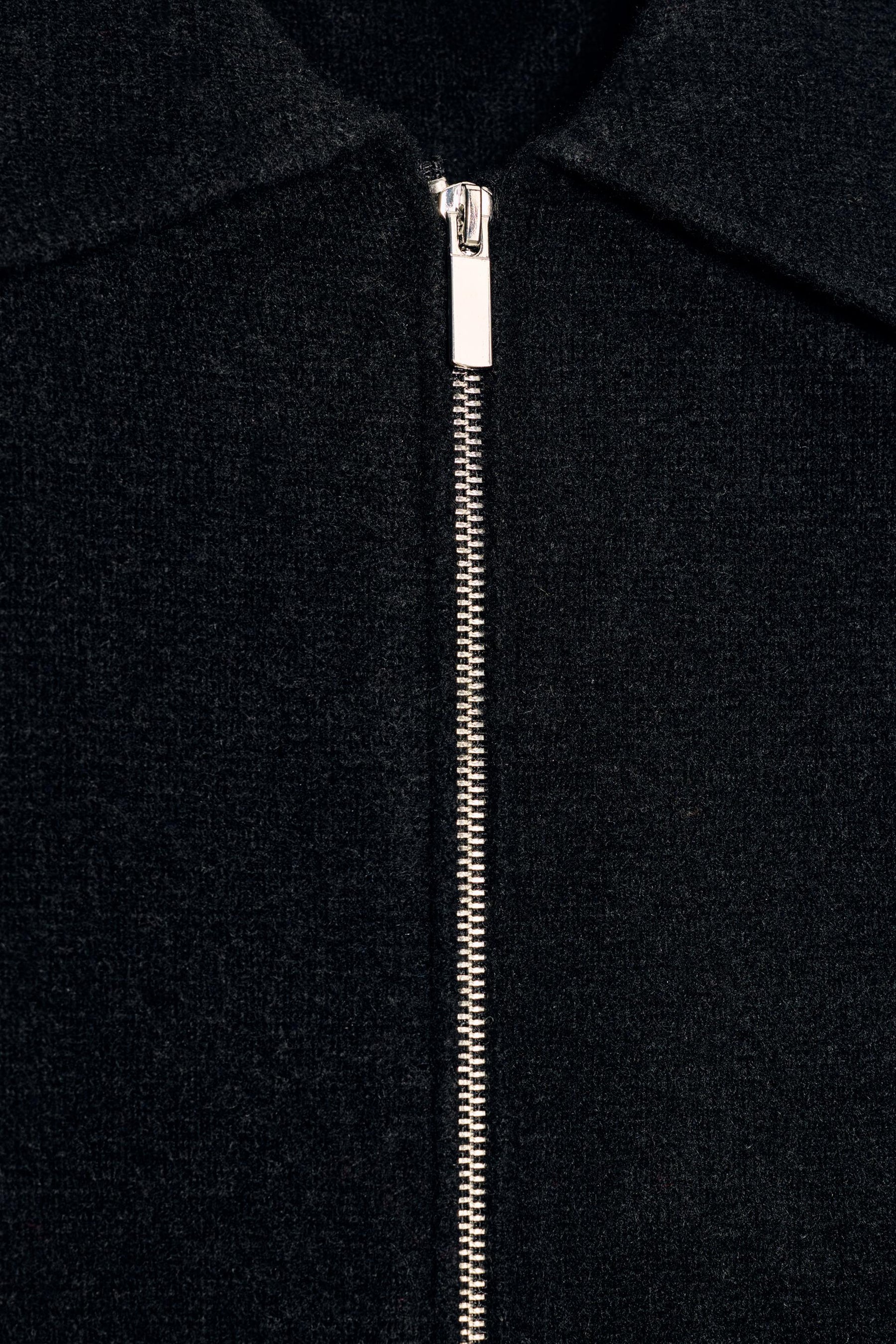 Strickbomber mit Reißverschluss