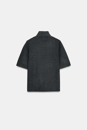 SHORT SLEEVE BEADED KNIT JUMPER - Image 6