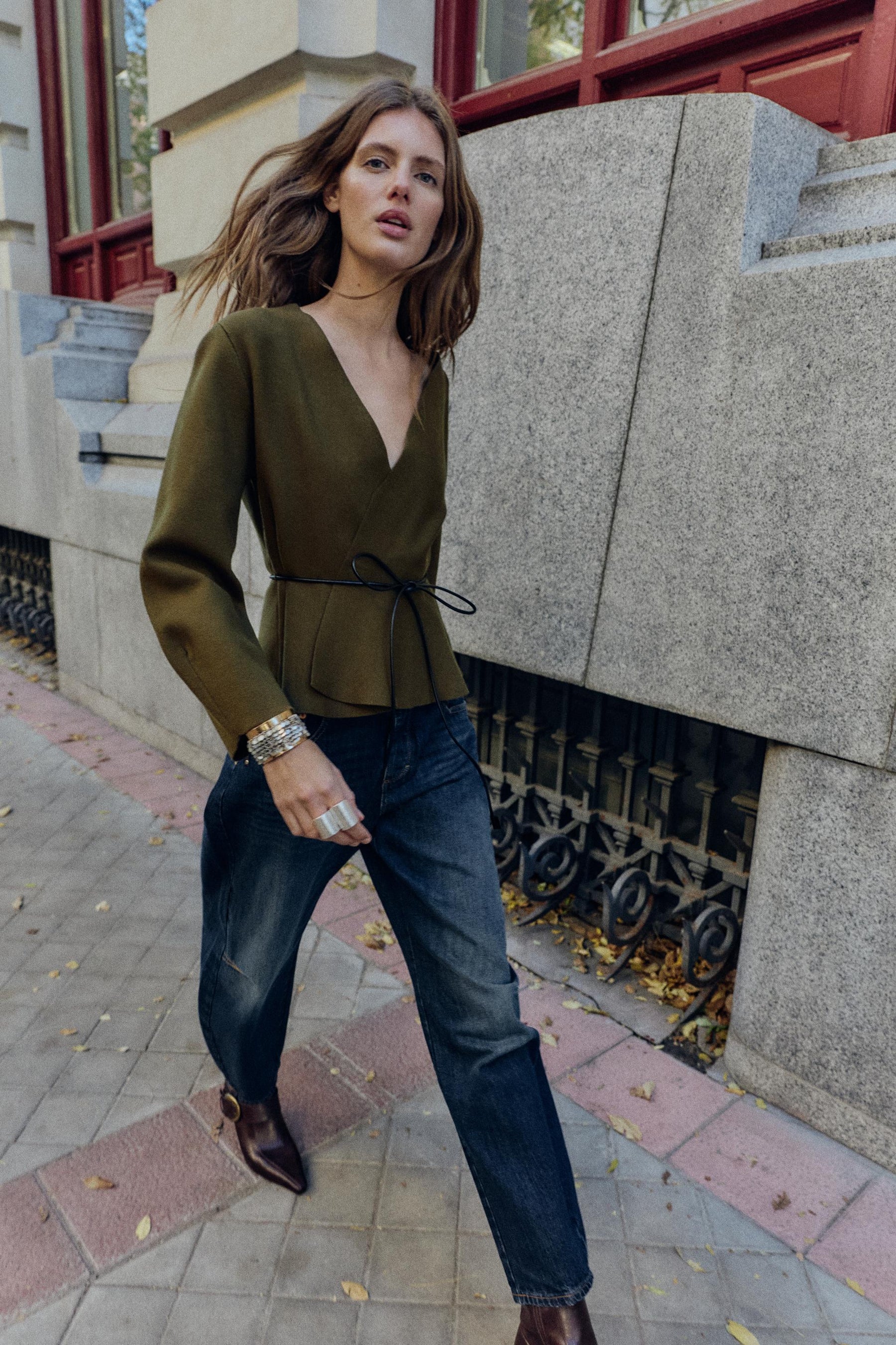 Cardigan mit Gürtel