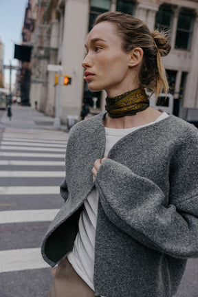 Doppelseitiger Strickcardigan