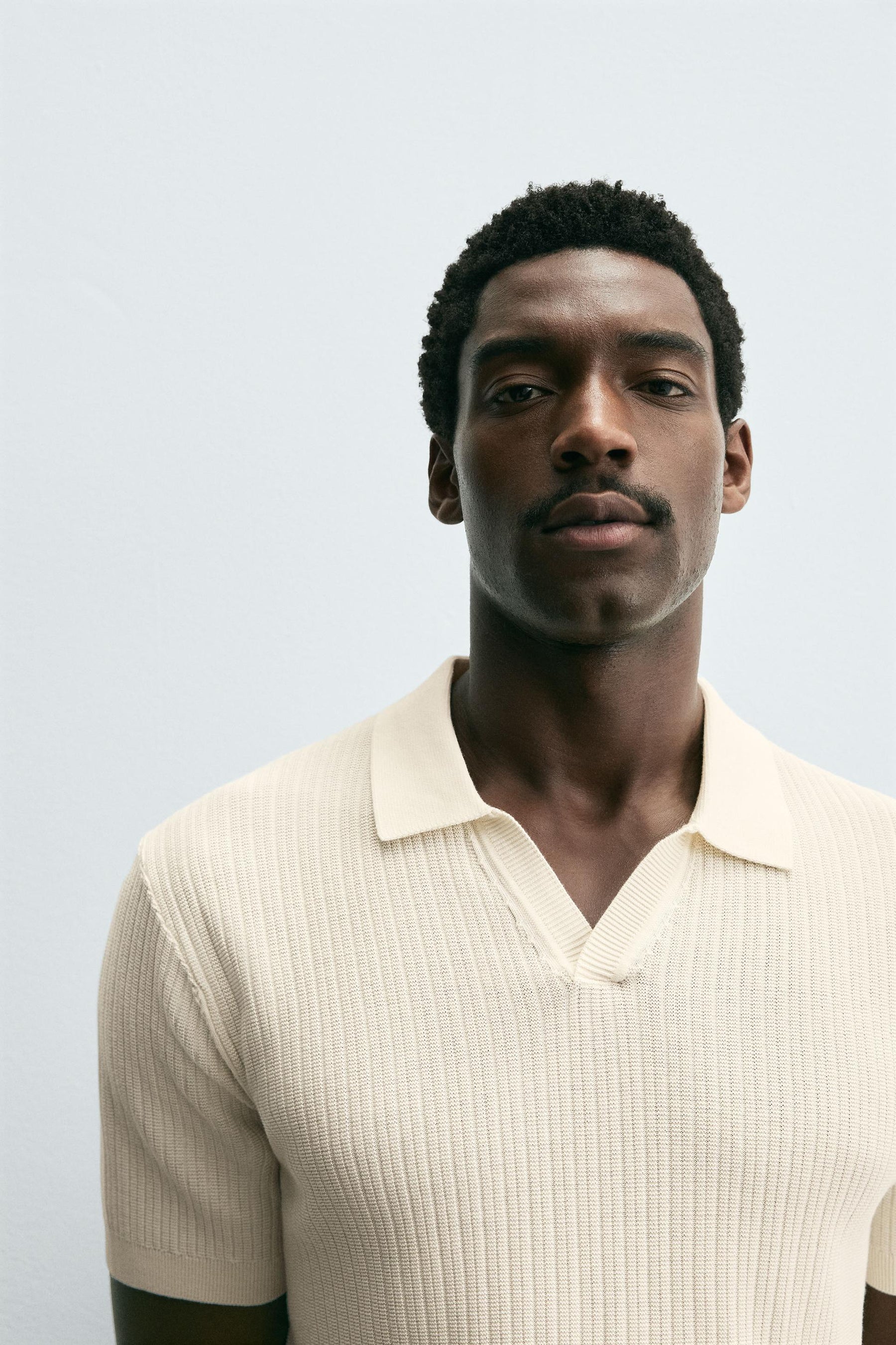 RIB KNIT POLO SHIRT - Image 5