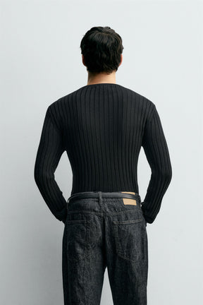 RIBBED TEXTURED JUMPER - Image 3
