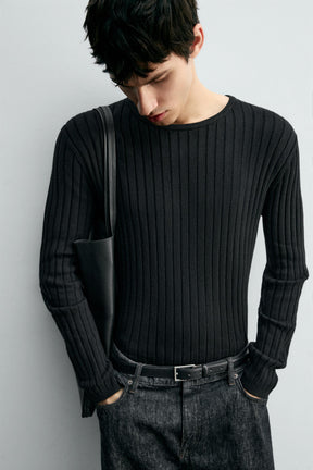RIBBED TEXTURED JUMPER - Image 5