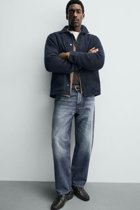 TEXTURED CARDIGAN WITH POCKETS - Image 6